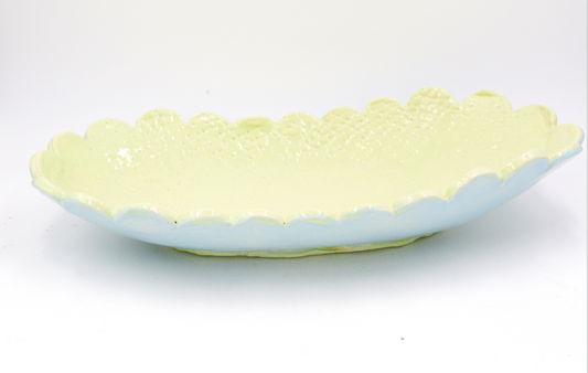 Chartreuse Textured Serving Dish